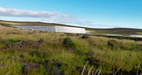 Site de stockage de tourbe, îles Shetland, Royaume-Uni