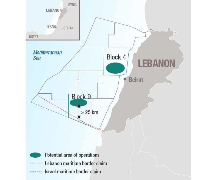 Map Lebanon CP