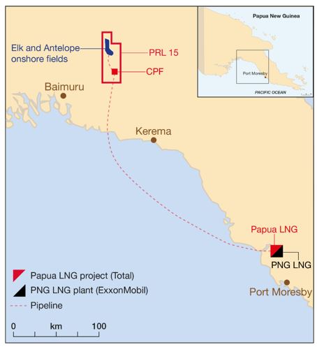 TOTAL OPERATED PAPUA LNG PROJECT