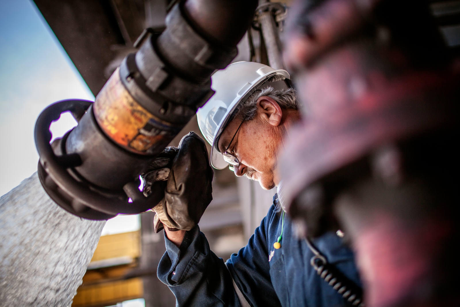 Employee working at the Port Arthur refinery in the USA