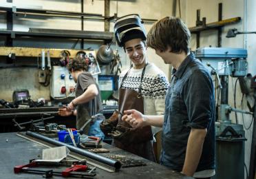 Apprentices in a workshop