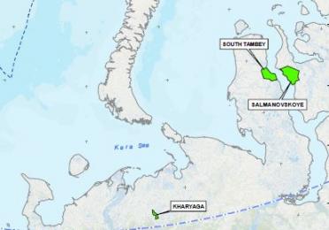 map of licenses in the Arctic zone of TotalEnergies