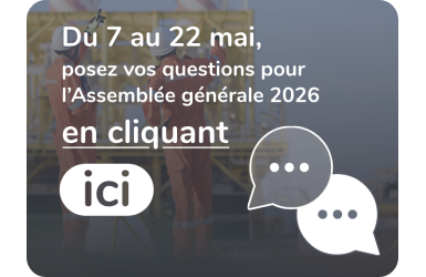 Du 7 au 22 mai, posez vos questions pour l'Assemblée générale 2026 en cliquant ici