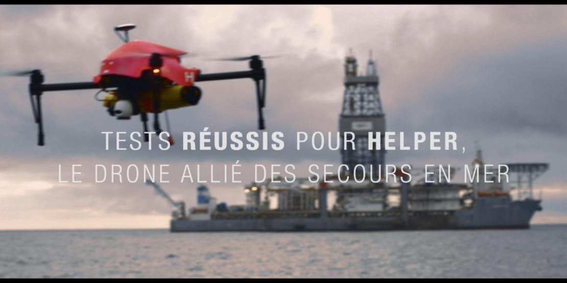 Tests réussis pour le Helper, le drone allié des secours en mer