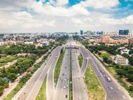 Autoroute à New Delhi en Inde