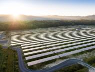 Ground-mounted solar power plant