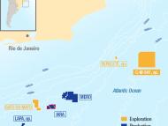 Carte Brésil dans le texte