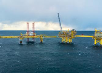 Tyra offshore gas platform in the North Sea - see description hereafter