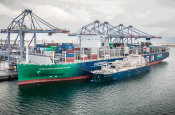 Total and CMA CGM Complete World’s Largest Liquefied Natural Gas Bunkering Operation at Port of Rotterdam