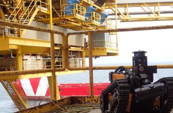 Robot OGRIP sur une plateforme offshore aux Pays-Bas