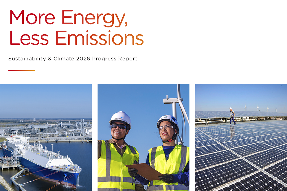 More Energy, Less Emissions - Sustainability & Climate 2026 Progress Report.