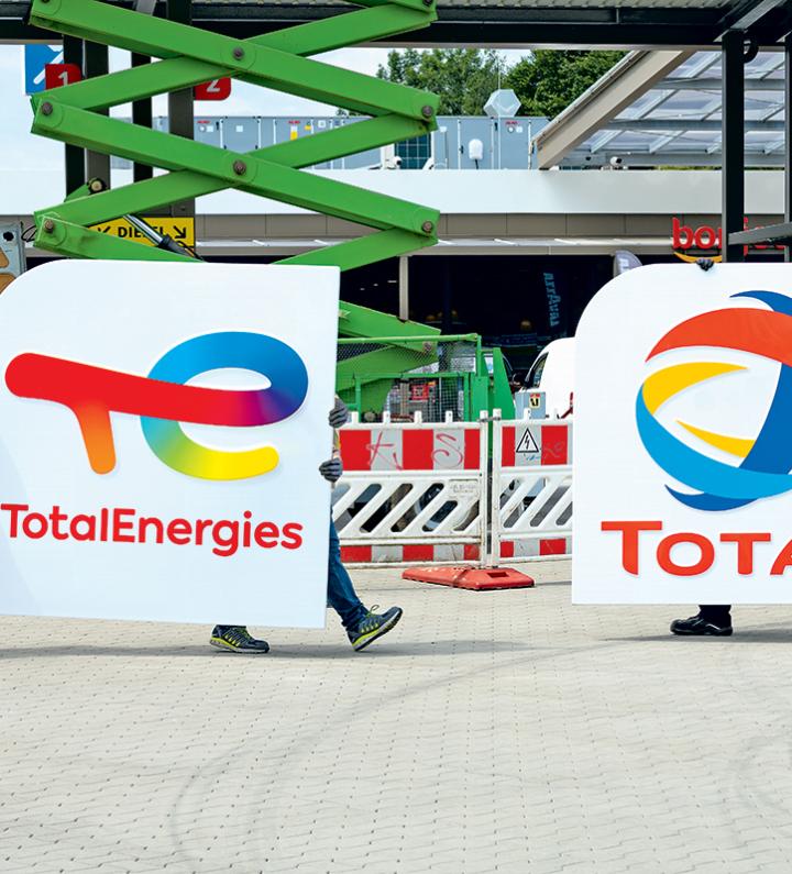 Rebranding d’une station-service TotalEnergies à Ferch, Allemagne, 2021