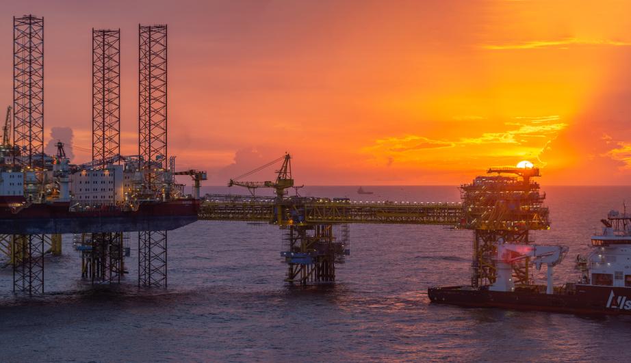 installation gazière offshore de Tyra - voir description ci-après