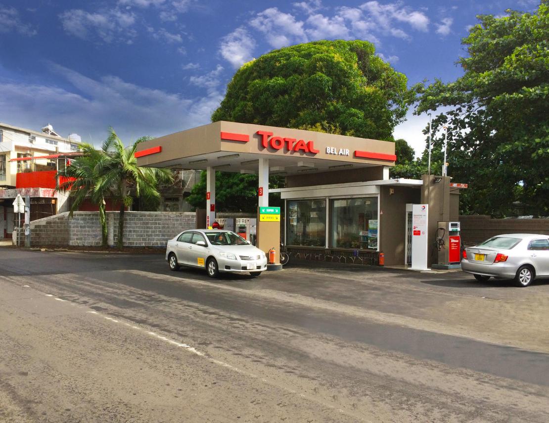 Total service station in Bel Air in Mauritius
