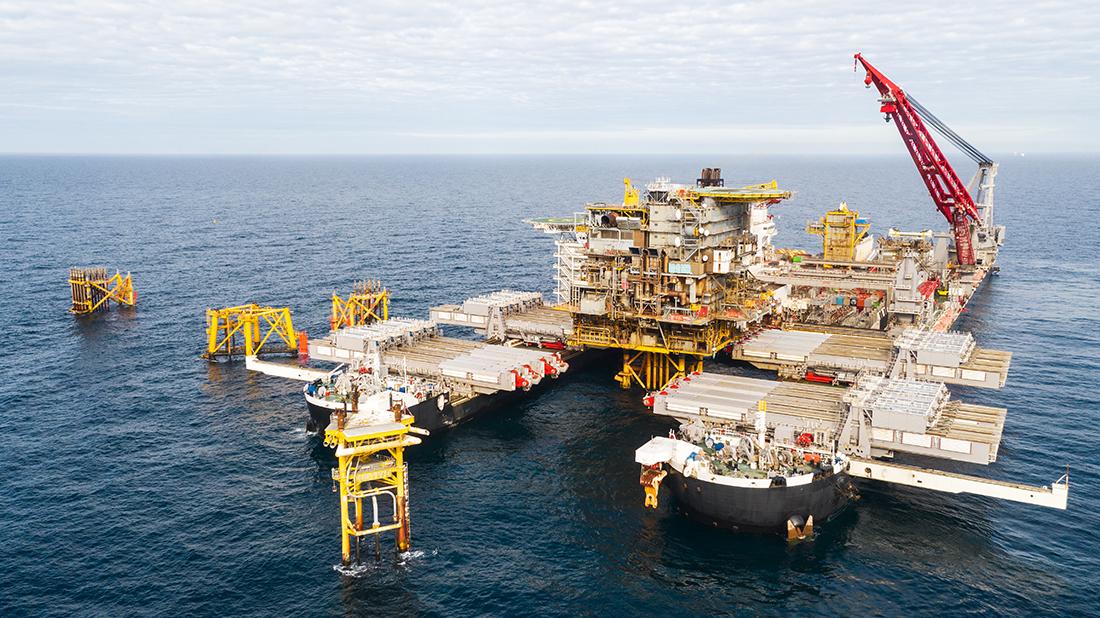 Lift of Tyra West in August 2020 by Pioneering Spirit