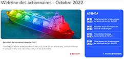 Webzine des actionnaires - Octobre 2022 – consulter le webzine