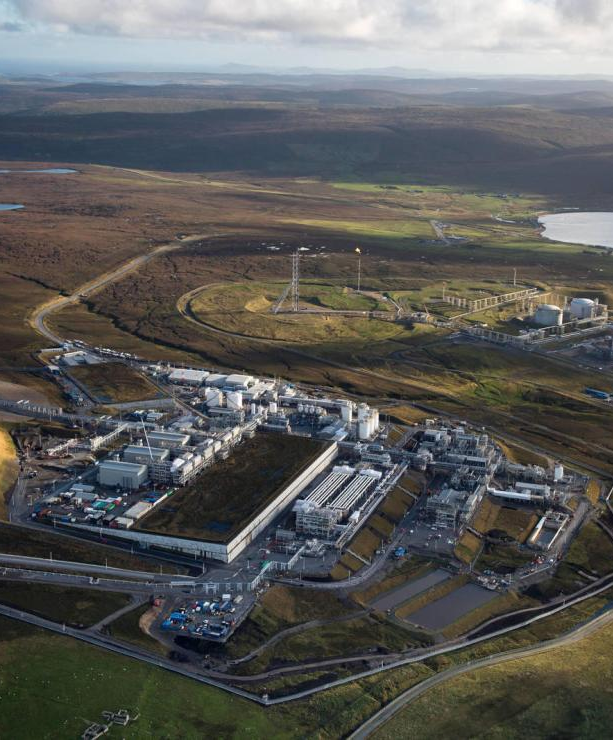 site industriel TotalEnergies des Îles Shetland
