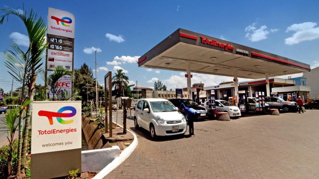 Vue d'ensemble de la station-service TotalEnergies de Limuru Road au Kenya