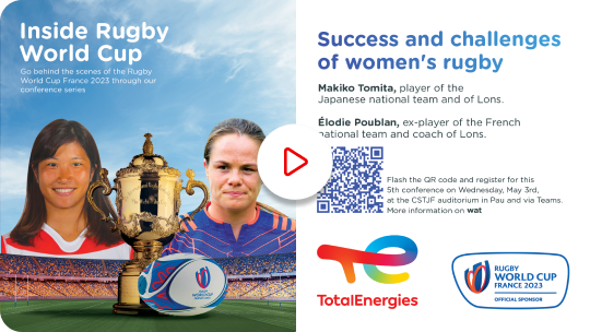 Inside Rugby World Cup. "Success and challenges of women's rugby" with Makiko Tomita et Élodie Poublan - Watch the video on YouTube