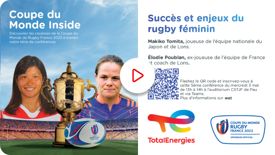 Coupe du Monde Inside. « Succès et enjeux du rugby féminin » avec Makiko Tomita et Élodie Poublan - Voir la vidéo sur YouTube