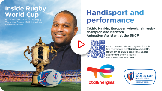 Inside Rugby World Cup. "Handisport and performance" with Cédric Nankin - Watch the video on YouTube