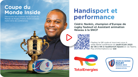 Coupe du Monde Inside. « Handisport et performance » avec Cédric Nankin - Voir la vidéo sur YouTube