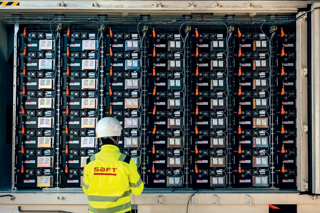 Batteries Saft sur le site de Bordeaux, France, 2022