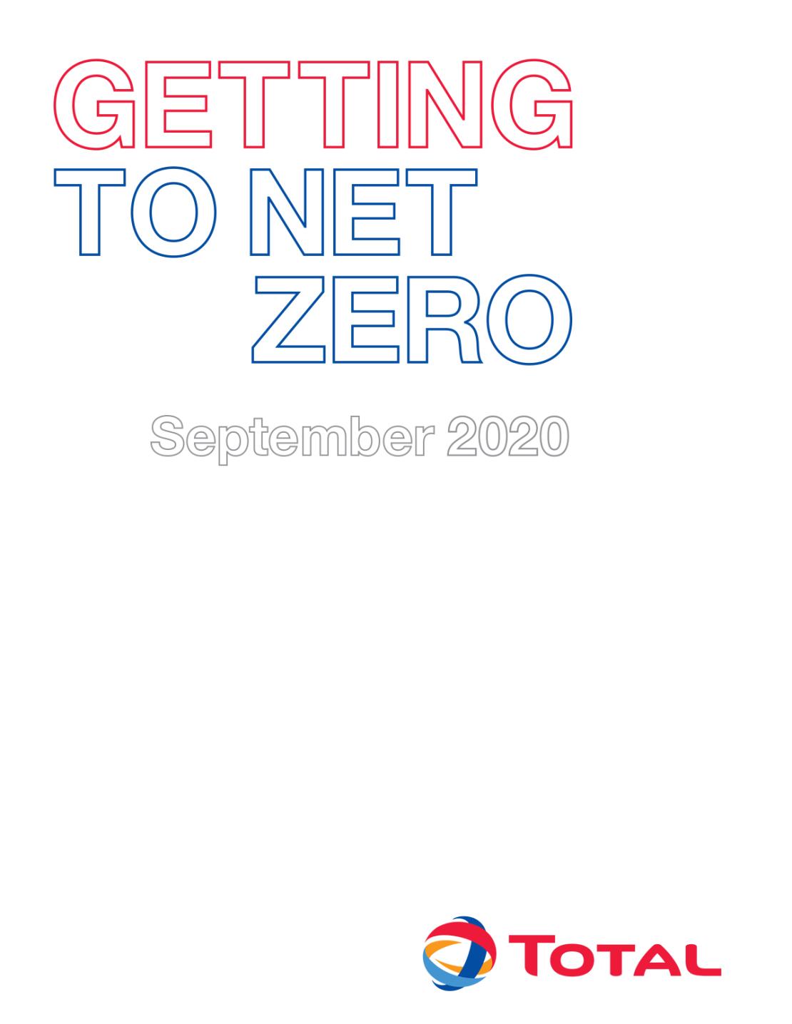 Getting to Net Zero, September 2020 - Total
