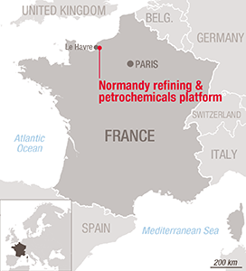 Normandy refining & petrochemicals platform, France