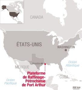 Plateforme de Raffinage-Pétrochimie de Port Arthur, Etats-Unis