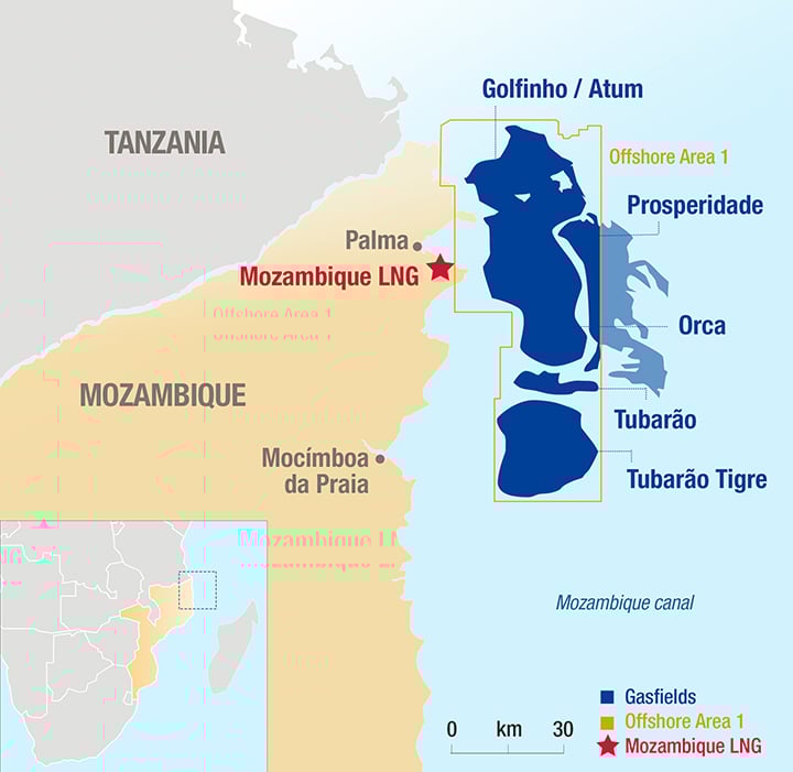 Map Mozambique